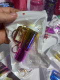 Metallic keychain tumbler
