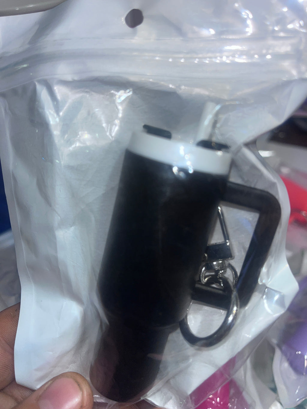 Without wrap Keychain tumbler