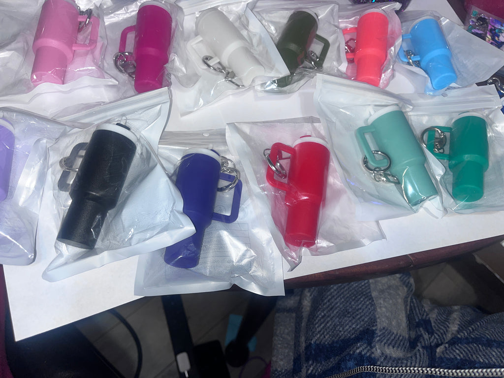 Without wrap Keychain tumbler
